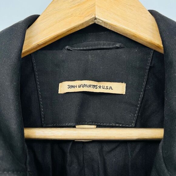 John Varvatos Black Military Jacket - Picture 6 of 8